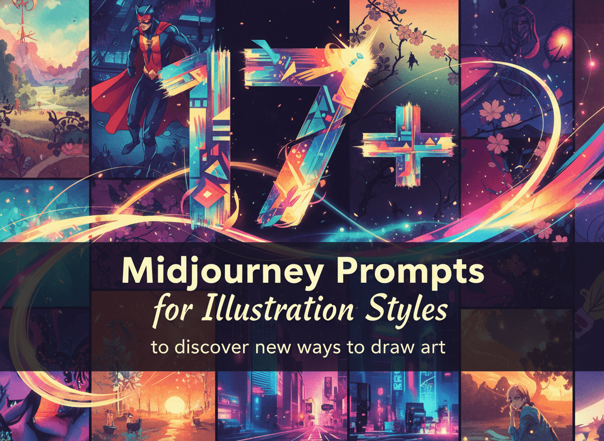 17+ Midjourney Prompts for Illustration Styles to discover new ways to draw art